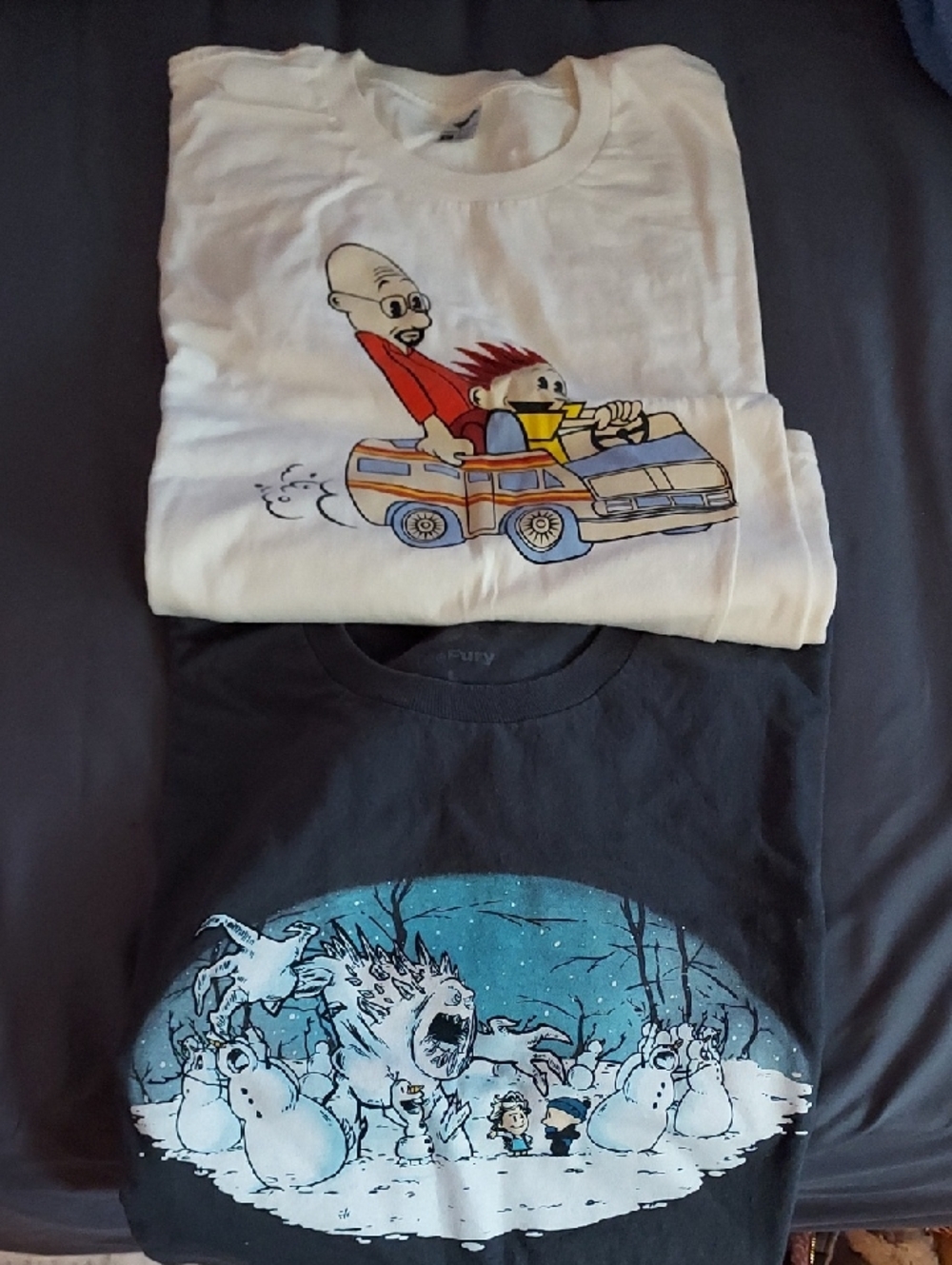 Calvin And Hobbes Graphic T-Shirt: Breaking Bad And Frozen (Sold Seperately)